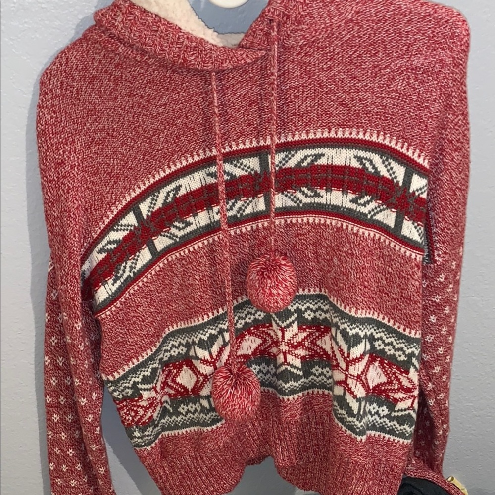 christmas sweater with hood
